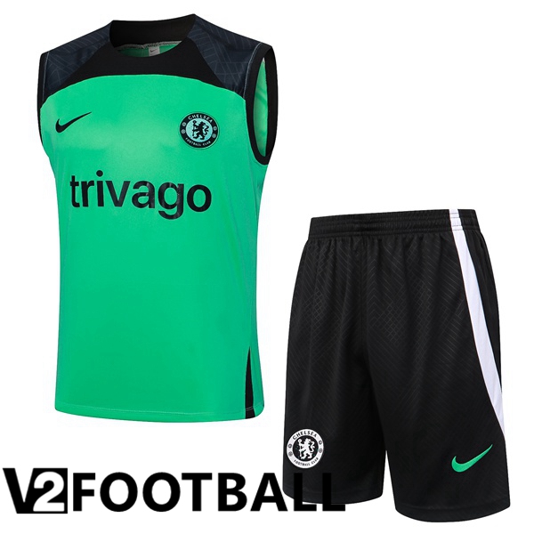 FC Chelsea Soccer vest + Shorts Green 2024/2025