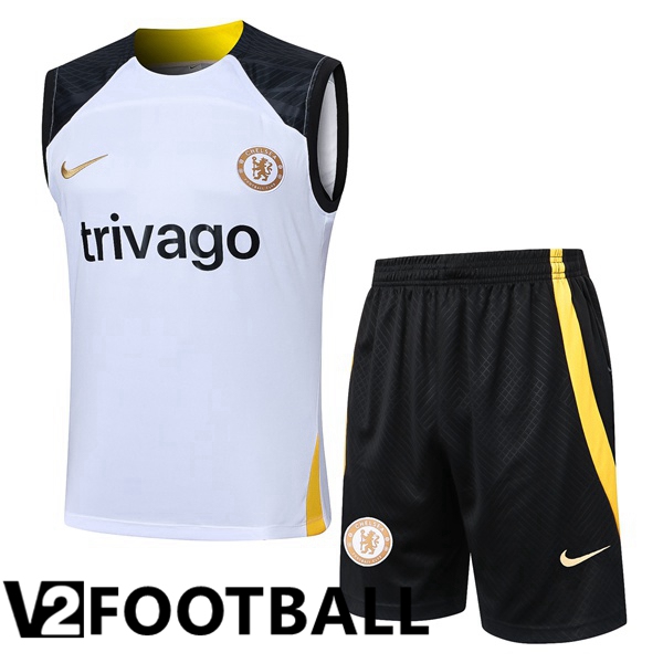 FC Chelsea Soccer vest + Shorts White 2024/2025