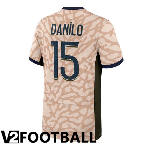 Paris PSG (Danilo 15) Soccer Shirt Fourth Pink 2023/2024