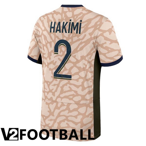 Paris PSG (Hakimi 2) Soccer Shirt Fourth Pink 2023/2024