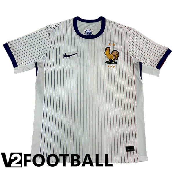 France Soccer Shirt Away White Version Fuite UEFA Euro 2024