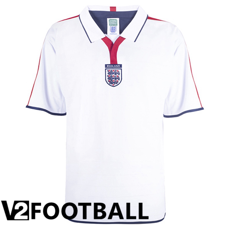England Retro Soccer Shirt Home 2004