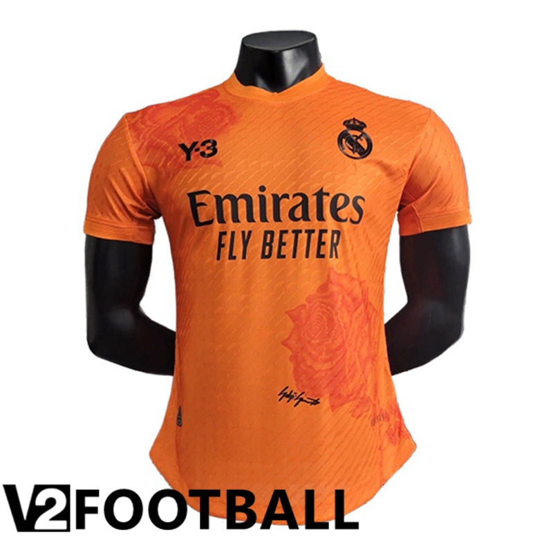 Real Madrid Soccer Shirt Y3 Orange Special Edition 2024/2025