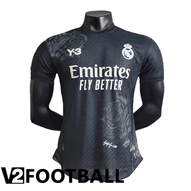 Real Madrid Soccer Shirt Y3 Black Special Edition 2024/2025
