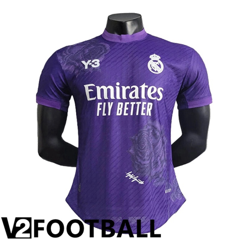 Real Madrid Soccer Shirt Y3 Purple Special Edition 2024/2025