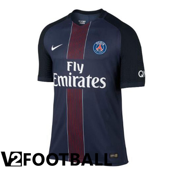 Paris PSG Retro Soccer Shirt Home Blue Royal 2016-2017
