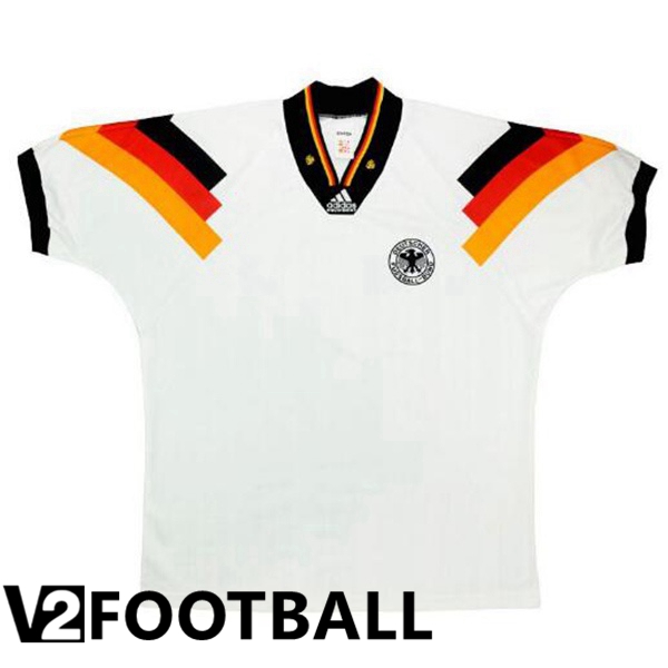 Germany Retro Soccer Shirt Home White 1992