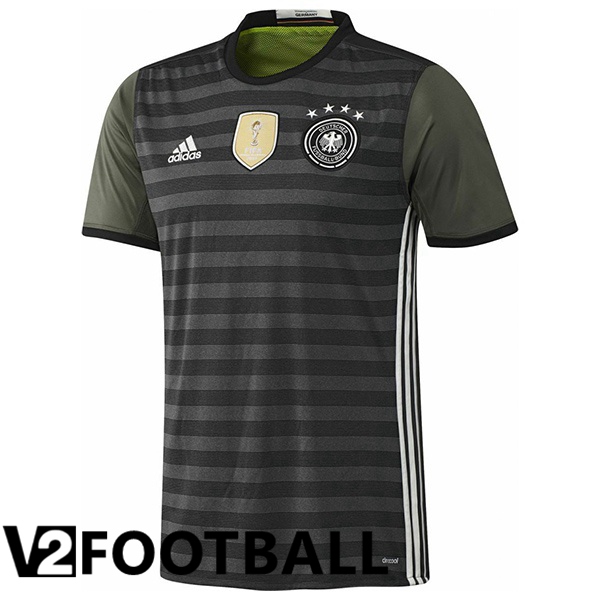 Germany Retro Soccer Shirt Away Black 1016