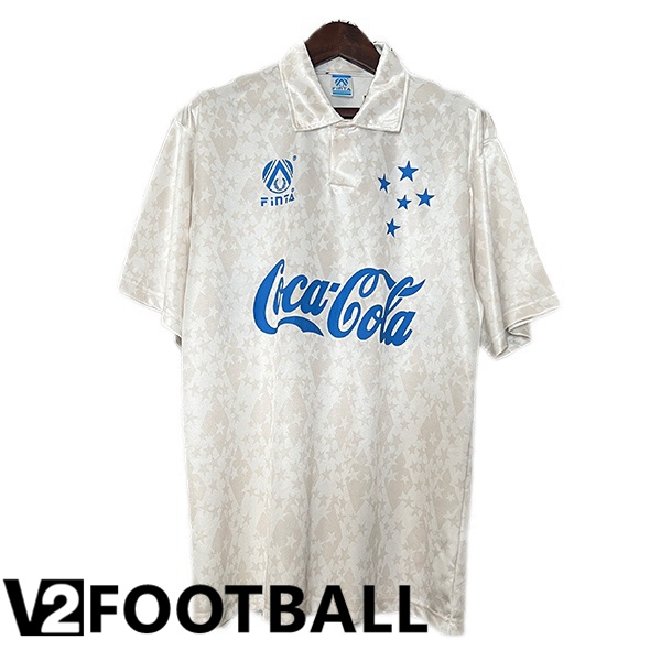 Cruzeiro EC Retro Soccer Shirt Away White 1993-1994