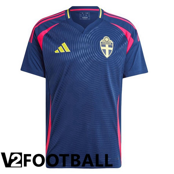 Sweden Away Soccer Shirt Blue Royal 2024/2025