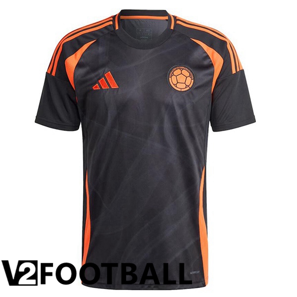 Colombia Away Soccer Shirt Black 2024/2025