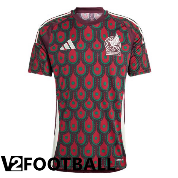 Mexico Home Soccer Shirt Red 2024/2025