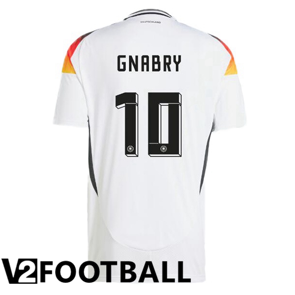Germany (GNABRY 10) Home Soccer Shirt White 2024/2025
