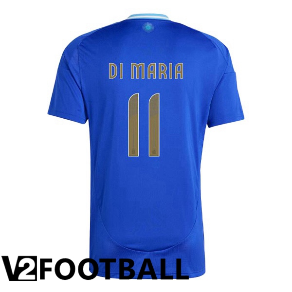 Argentina (DI MARIA 11) Away Soccer Shirt Blue 2024/2025