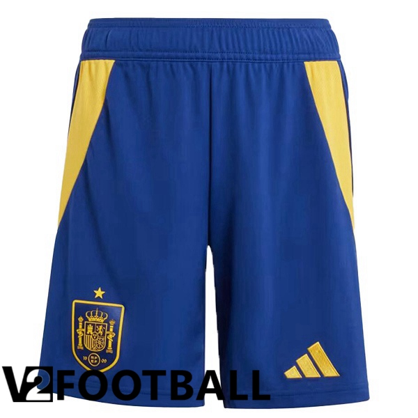 Spain Home Soccer Shorts Blue Royal 2024/2025