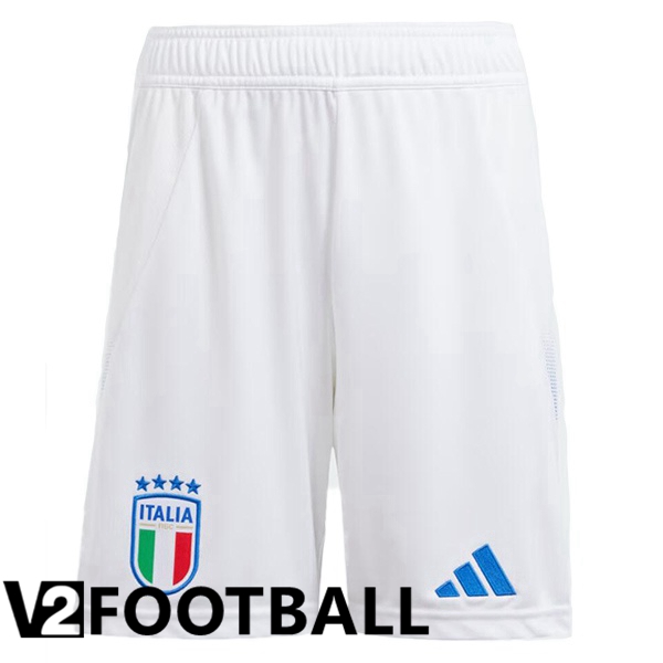 Italy Home Soccer Shorts White 2024/2025