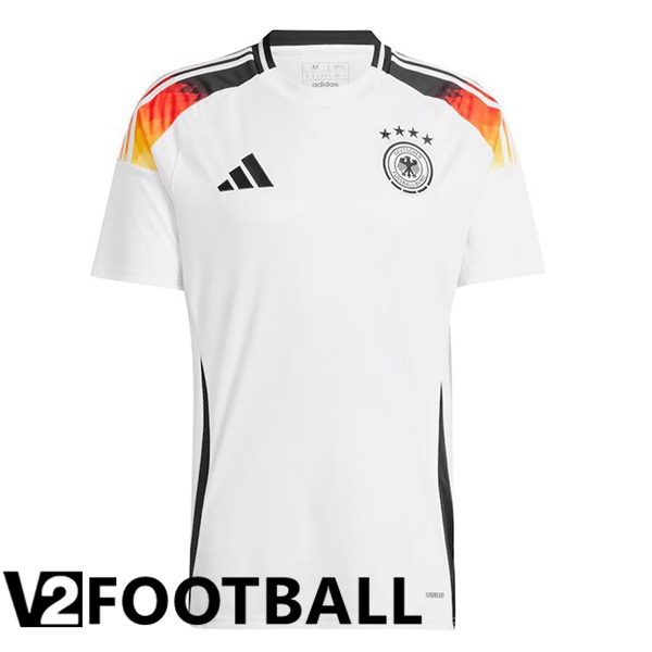 Germany Home Soccer Shirt White UEFA Euro 2024