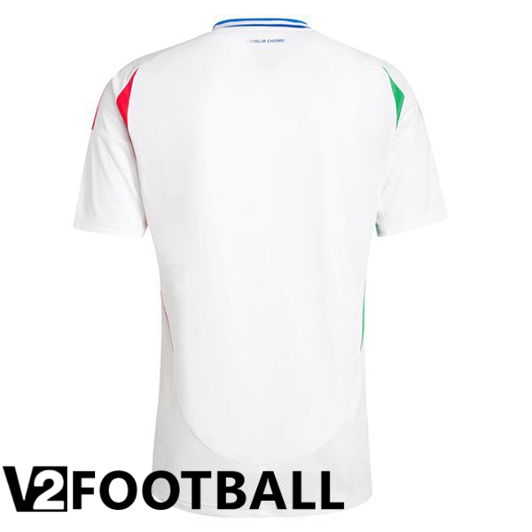 Italy Away Soccer Shirt White UEFA Euro 2024