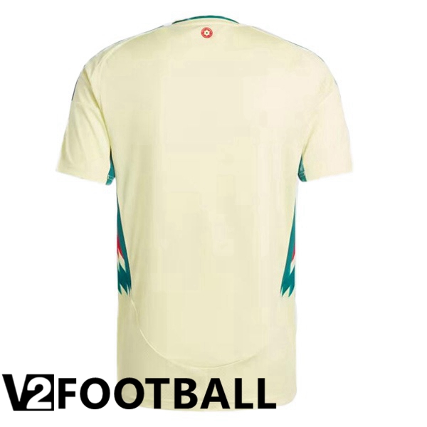 Wales Away Soccer Shirt Yellow UEFA Euro 2024