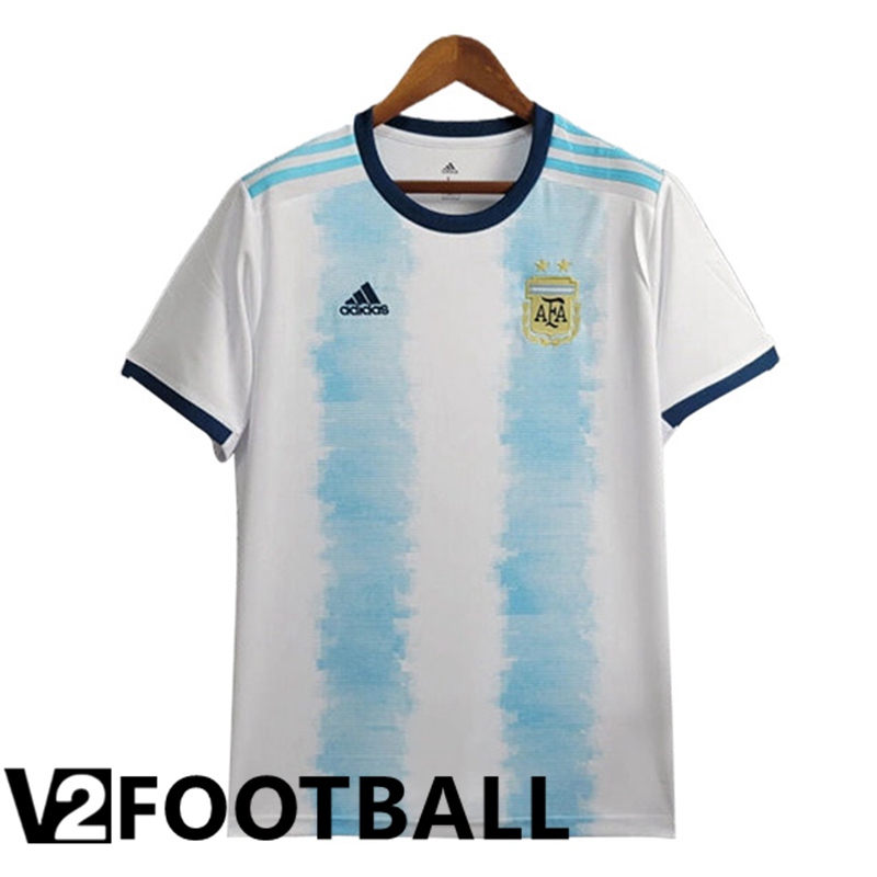 Argentina Retro Home Soccer Shirt 2019