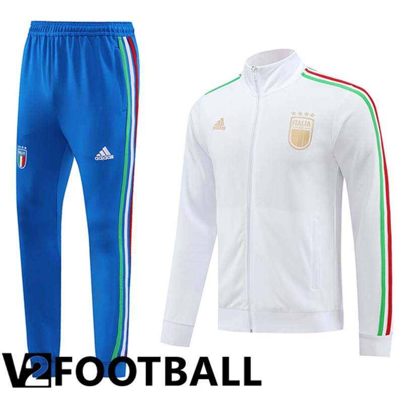 Italy kit Training Tracksuit White/Blue 2024/2025