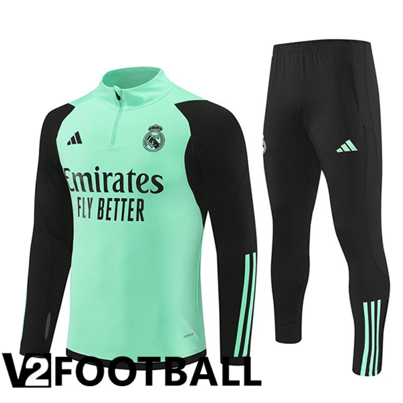 Real Madrid kit Training Tracksuit Green/Black 2024/2025