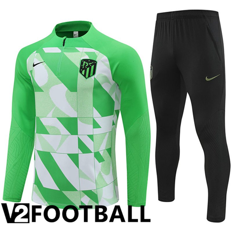 Atletico Madrid kit Training Tracksuit Green/White 2024/2025