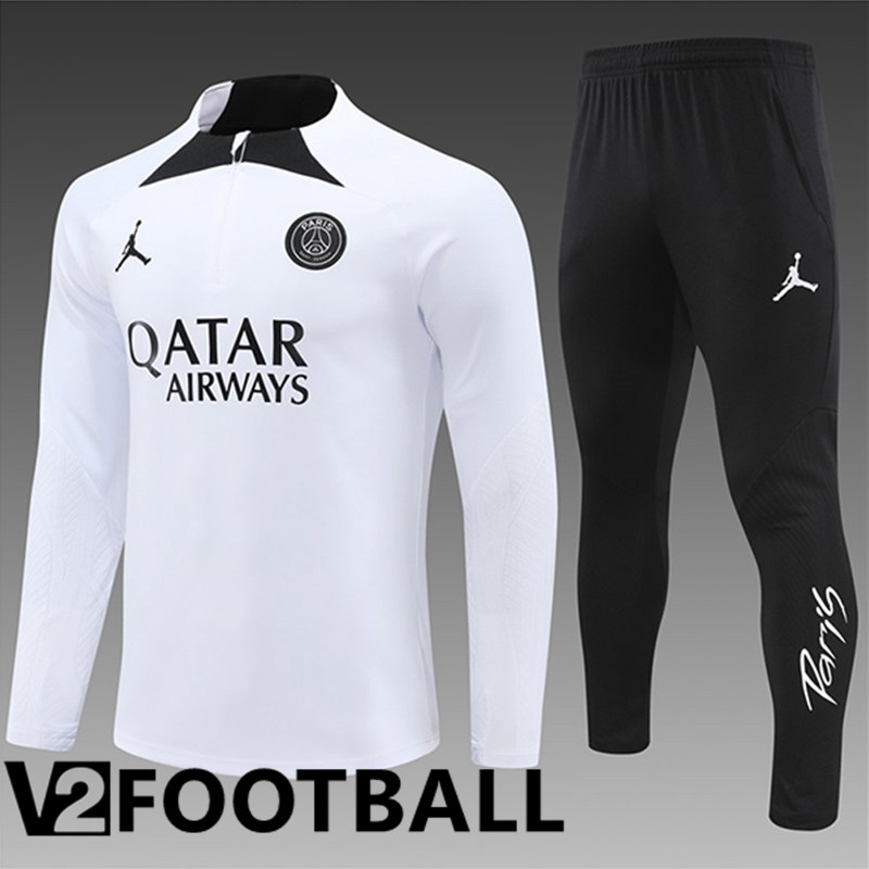 PSG Kids kit Training Tracksuit White/Black 2024/2025