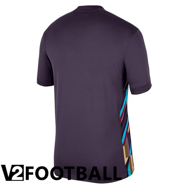 England Away Soccer Shirt Purple 2024/2025