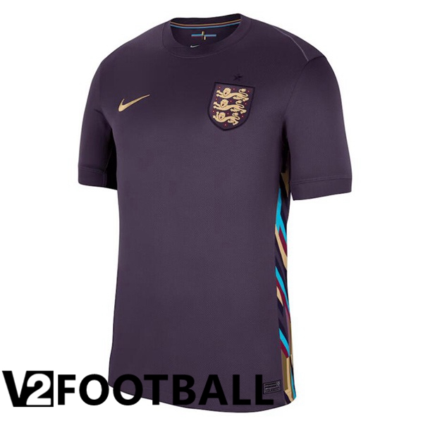 England Away Soccer Shirt Purple 2024/2025