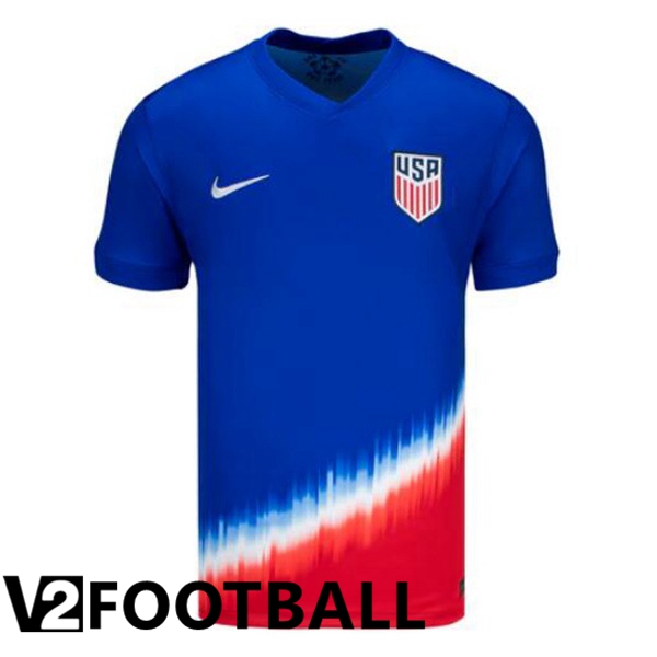 USA Away Soccer Shirt Blue 2024/2025