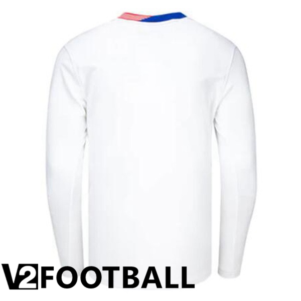 USA Home Soccer Shirt Long Sleeve White 2024/2025