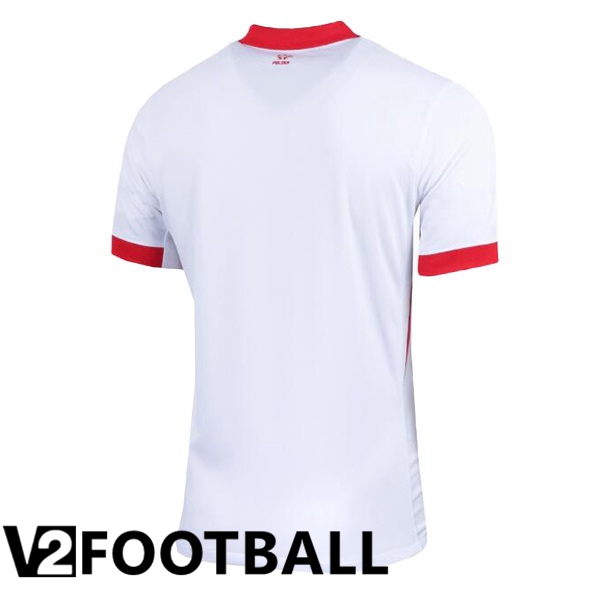 Poland Home Soccer Shirt White 2024/2025