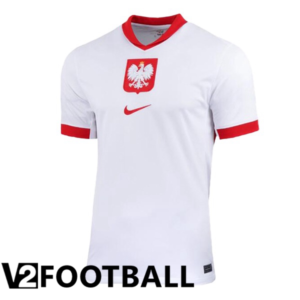 Poland Home Soccer Shirt White 2024/2025