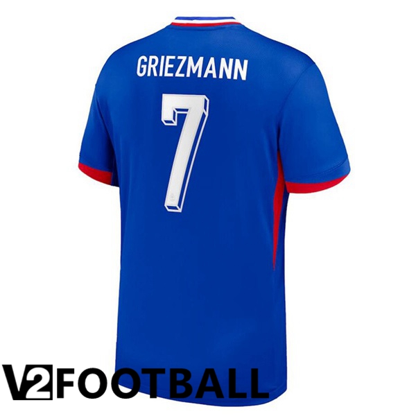 France (GRIEZMANN 7) Home Soccer Shirt Blue 2024/2025