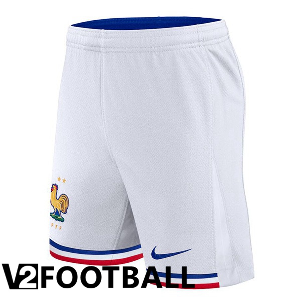 France Home Soccer Shorts White 2024/2025