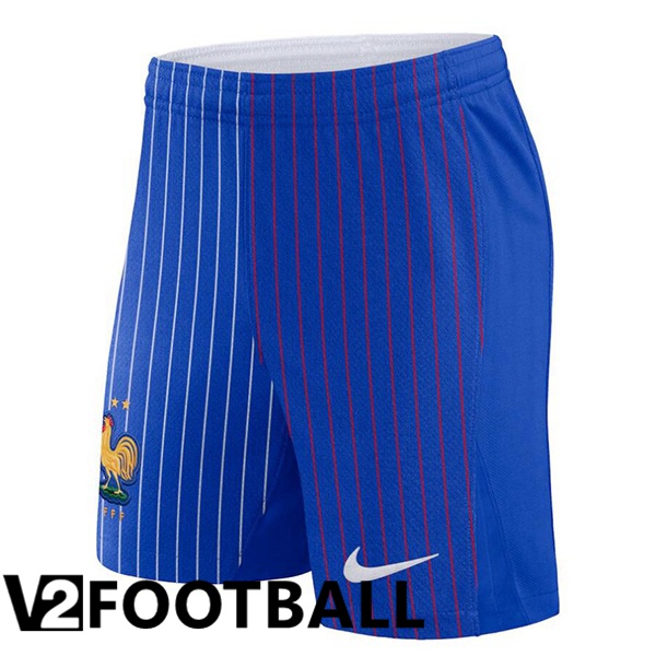 France Away Soccer Shorts Blue 2024/2025
