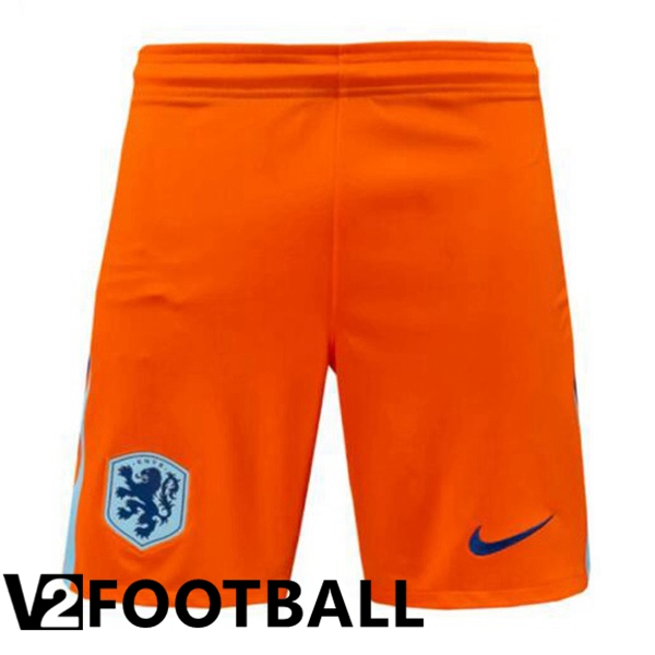 Netherlands Home Soccer Shorts Orange 2024/2025