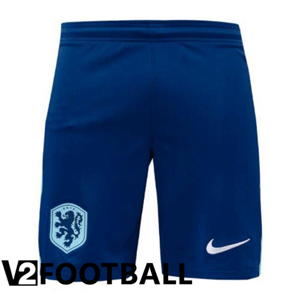 Netherlands Away Soccer Shorts Royal Blue 2024/2025