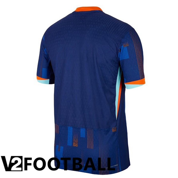 Netherlands Away Soccer Shirt Royal Blue UEFA Euro 2024