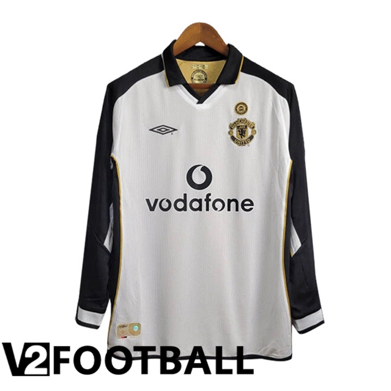 Manchester United Retro Away Soccer Shirt Long Sleeve 2001/2002