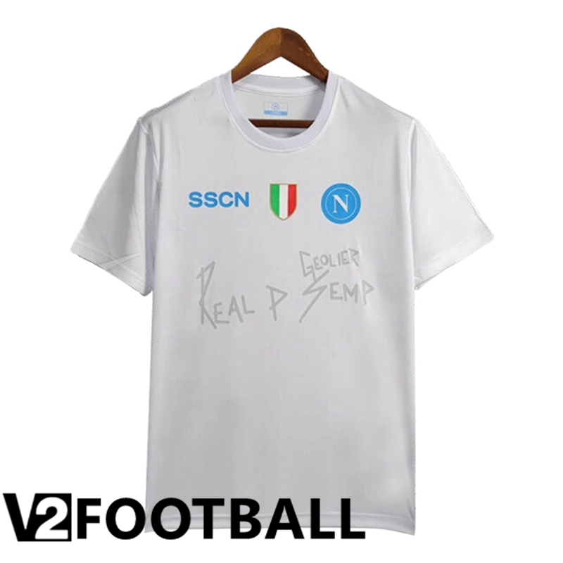SSC Napoli Soccer Shirt White 2024/2025