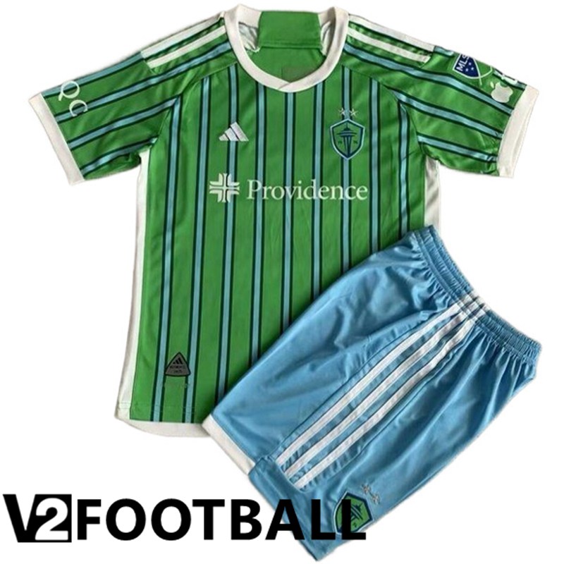FC Seattle Sounders Kids Home Soccer Shirt 2024/2025