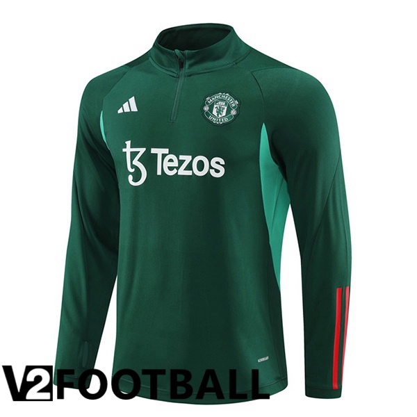 Manchester United Training Sweatshirt Green 2024/2025