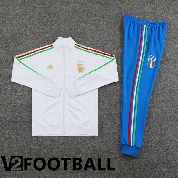 Italy kit Training Tracksuit - Training Jacket White 2024/2025