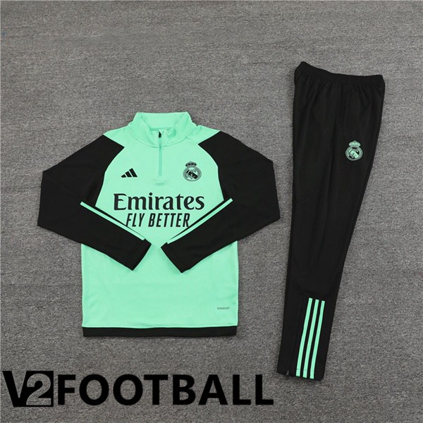 Real Madrid kit Training Tracksuit Green 2024/2025