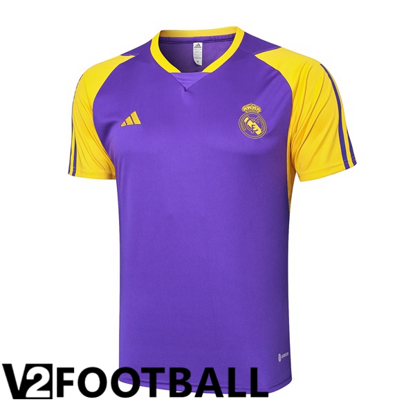 Real Madrid Training T Shirt Purple 2024/2025