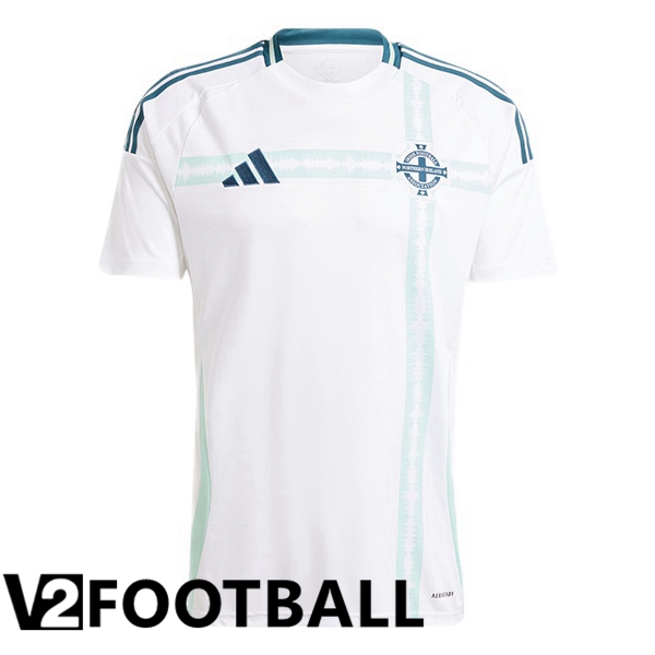 North Ireland Away Soccer Shirt White 2024/2025