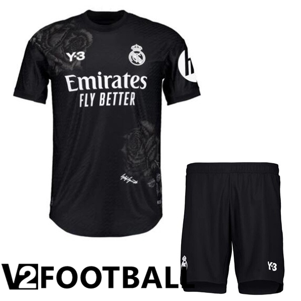 Real Madrid Kids Goalkeeper Soccer Shirt Black 2023/2024