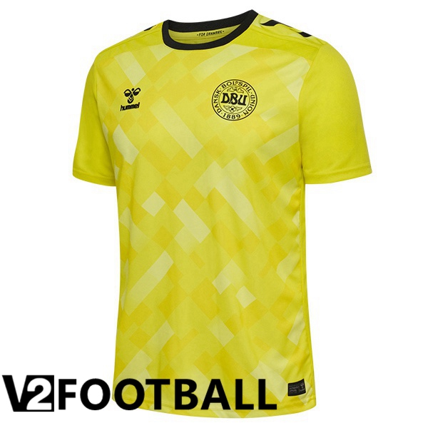 Denmark Goalkeeper Soccer Shirt Yellow 2024/2025